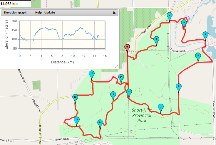 Short Hills Trail Map Short Hills Provincial Park (15.5 Km) - Sat, Mar 30 2019